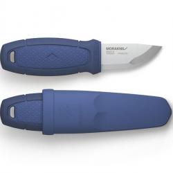 BEL1337 COUTEAU DE POCHE MORAKNIV ELDRIS LAME 6CM INOX MANCHE GOMME BLEU + ETUI RIGIDE NEUF