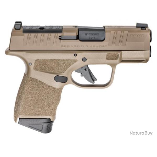 Pistolet SPRINGFIELD ARMORY HELLCAT OSP cal 9mm DESERT FDE 3Pouce