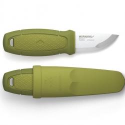 BEL1338 COUTEAU DE POCHE MORAKNIV ELDRIS LAME 6CM INOX MANCHE GOMME VERT + ETUI RIGIDE NEUF