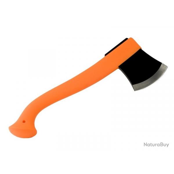 BEL1350 HACHE MORAKNIV LAME ACIER TRANCHANT 9CM MANCHE 33CM NYLON ORANGE NEUF