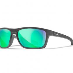 LUNETTES KINGPIN CAPTIVATE POLARIZED GREEN MIRROR / MATTE GRAPHITE FRAME (ACKNG07)