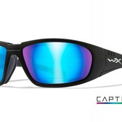 LUNETTES BOSS CAPTIVATE POLARIZED BLUE MIRROR / MATT BLACK FRAME (CCBOS09)