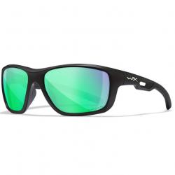 LUNETTES ASPECT CAPTIVATE POLARIZED GREEN MIRROR / MATTE BLACK FRAME (ACASP17)