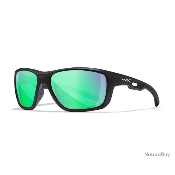 LUNETTES ASPECT CAPTIVATE POLARIZED GREEN MIRROR / MATTE BLACK FRAME (ACASP17)