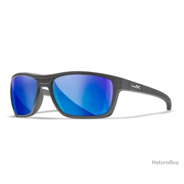 LUNETTES KINGPIN CAPTIVATE POLARIZED BLUE MIRROR / MATTE GRAPHITE FRAME (ACKNG19)