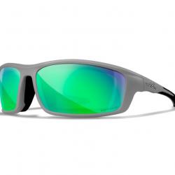 LUNETTES GRID CAPTIVATE POLARIZED GREEN MIRROR / MATTE COOL GREY FRAME (CCGRD07)