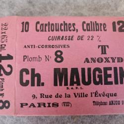 Boite de Cartouches - Collection - Cal 12 pb 8- (2) Ch.MAUGEIN, Paris 8