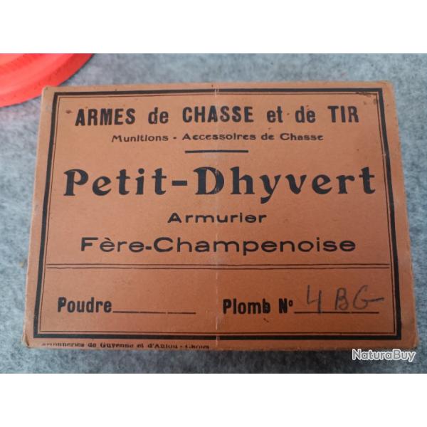 Boite de Cartouches - Collection - Cal 20 - PETIT DHYVERT, Fre Champenoise