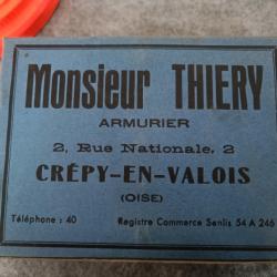 Boite de Cartouches - Collection - Cal 16 pb 2 - Maurice THIERY, Crépy en Valois