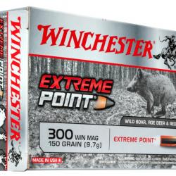 Munitions Winchester 300 WM extreme point 180gr 300 Win. Mag