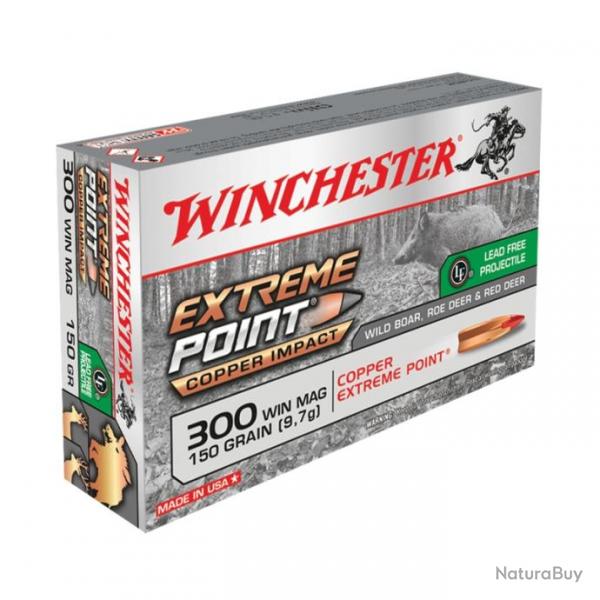 Munitions Winchester 300 Extreme Point Lead free 150 Gr 300 Win. Mag