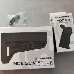 Lot crosse magpul  SLK poignée k2 et pontet