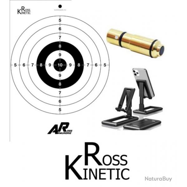 Kit entranement universel TIR A SEC avec cartouche laser 9x19 (remplace le systme STRIKEMAN) Cible