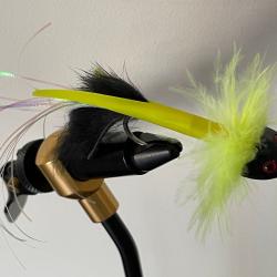 Streamer mouche  Atlantique 5 grs modèle jaune