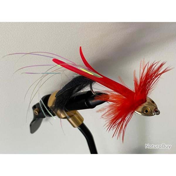 Streamer mouche  Atlantique 5 grs modle rouge