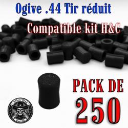 Balle tir réduit .44 ogive compatible kit H&C base creuse flexible - Pack de 250 - Bast3D