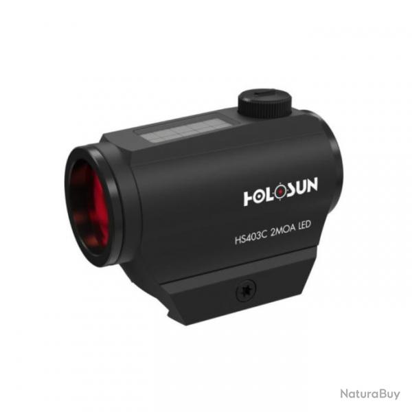 Holosun HS403C Micro-viseur Point rouge Point Reflex Cercle avec point, Cellule solaire, Viseur Ref.