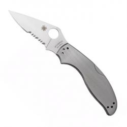 Couteau "UpTern", Tranchant partiellement dentelé [Spyderco]