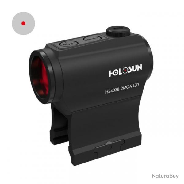 Holosun HS403B Micro-viseur Point rouge Point Reflex avec point, Viseur Reflex, Point 2MOA, Rail Pi.