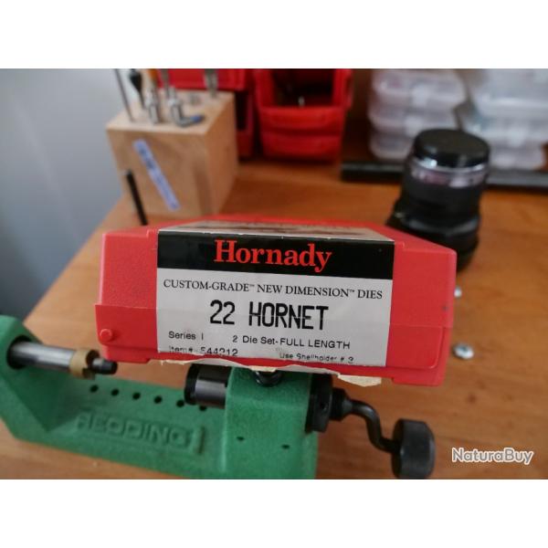 OUTILS HORNADY CUSTOM GRADE 22 HORNET.