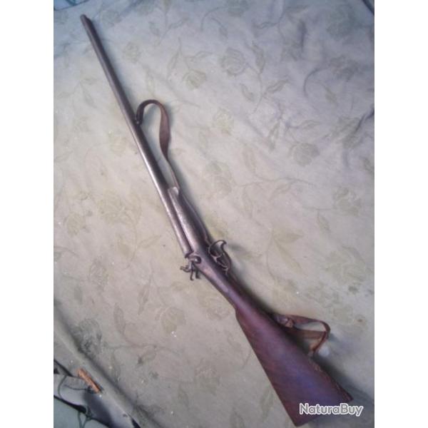 fusil de chasse  broche type Lefaucheux calibre 16 canons 76,5 cm