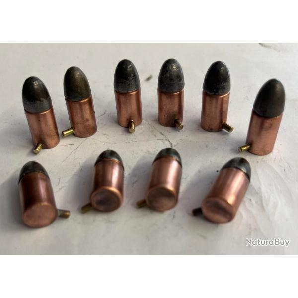 10 balle a broche calibre 9mm