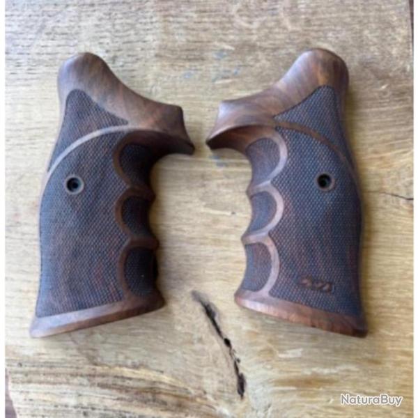 Poigne bois Karl Nill Smith & Wesson carcasse K/L Square Butt