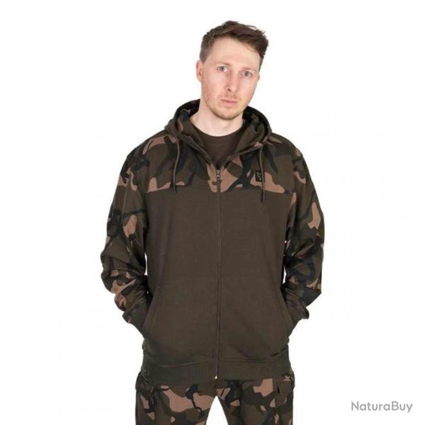 SWEAT FOX LW SPLIT ZIP HOODY KAKI/CAMO L