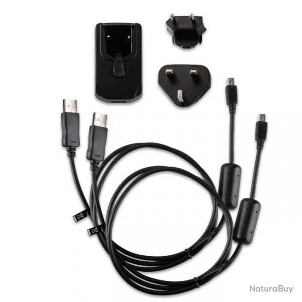 Chargeur secteur (Adaptateurs europe et Cbles microUSB / miniUSB inclus) GARMIN