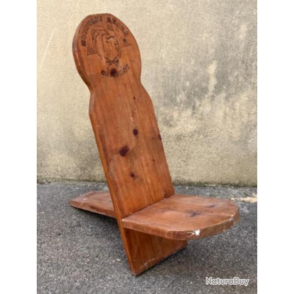 fauteuil trappeur en bois dmontable parfait pour les reconstitution lointain bats company