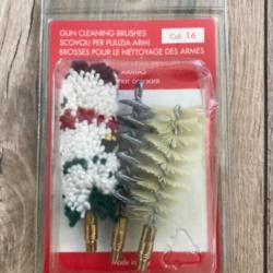 3 brosses pour le nettoyage des armes calibre 16