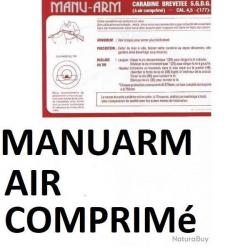 notice carabine MANUARM 4.5 AIR COMPRIME (envoi par mail) - VENDU PAR JEPERCUTE (m2101)