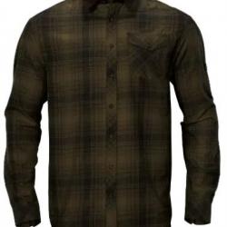 CHEMISE HARKILA DRIVEN HUNT FLANNEL OLIVE CHECK (1401119)