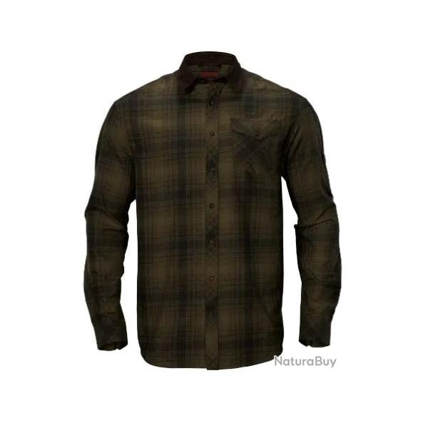 CHEMISE HARKILA DRIVEN HUNT FLANNEL OLIVE CHECK (1401119)