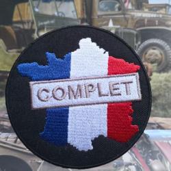 Patch brodé  Complet  ( 85 mm ) à coudre ou à coller au fer