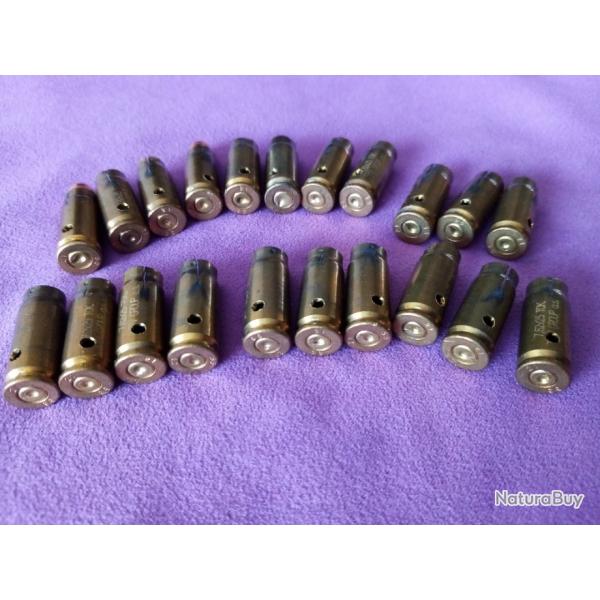 Lot douilles neutralises 7,62x25 Tokarev. Tt33. 21 tuis.