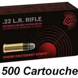 CARTOUCHES 22LR GECO RIFLE x500