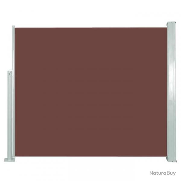 Auvent latral rtractable 120 x 300 cm Marron