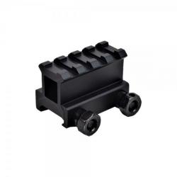 Rail Rehausseur Haut 4 Slot Noir (JS Tactical)