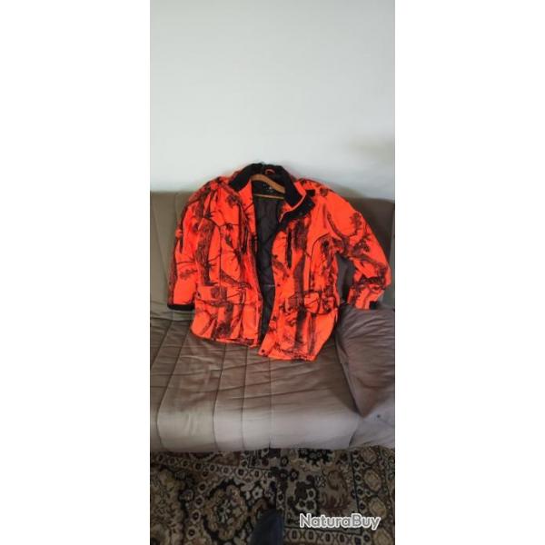 Veste hiver Camo orange percussion