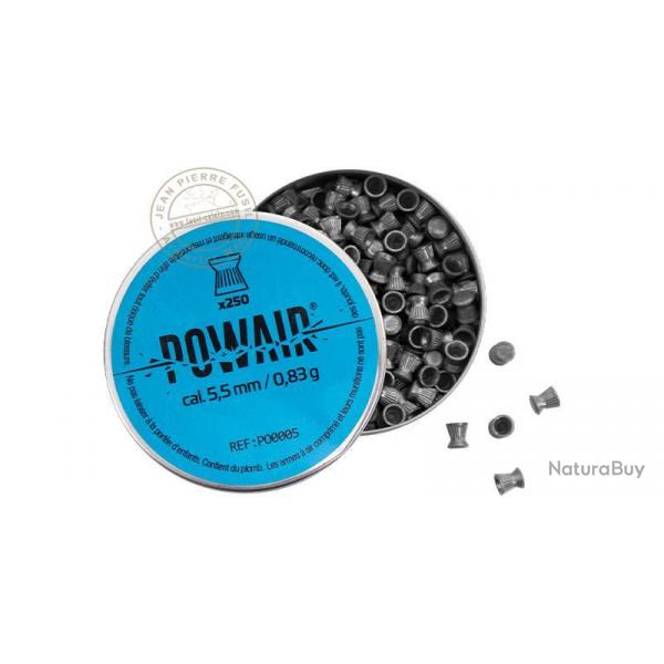 POWAIR - Plombs plats 5,5mm - 2 x 250