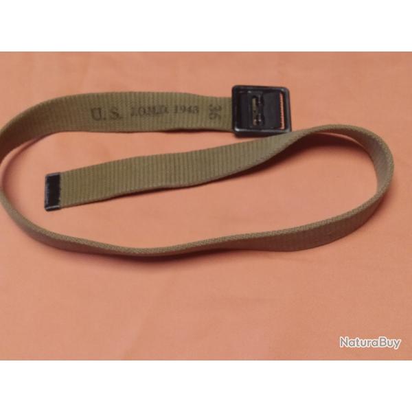 CEINTURE POUR PANTALON US ARMY MOD 37, JOMD 1943 (B) TAILLE 36 84CM