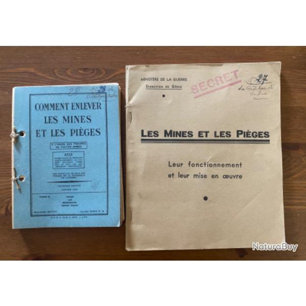 Livrets WW2 dsamorcer mines et piges