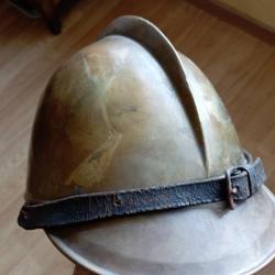 Casque Elsass-Lothringen de pompier époque annexion.