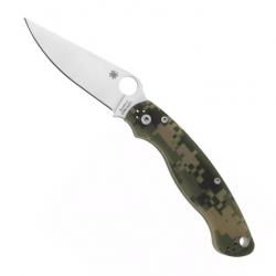 Couteau "Military 2" S30V / G10 camo, Finition inox [Spyderco]