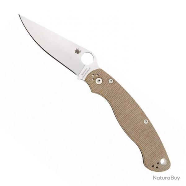 Couteau "Military 2" CRU-WEAR / micarta brun [Spyderco]