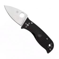 Couteau "Lil' Temperance 3" VG-10 / nylon-fibre de verre noir, Tranchant plein [Spyderco]