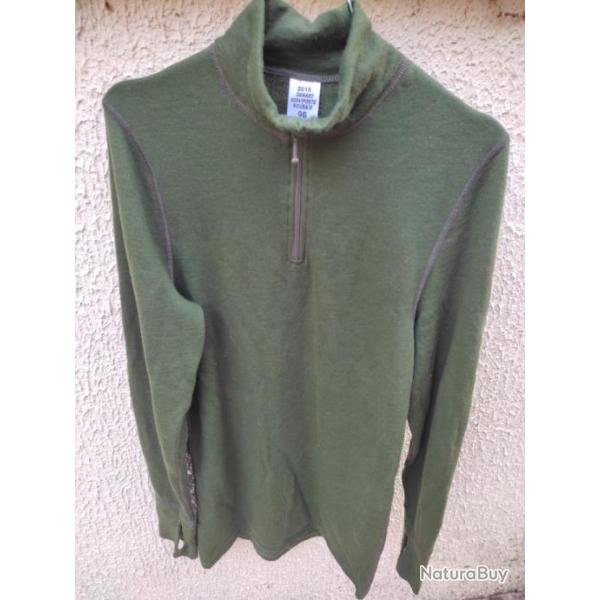 chemise technique / Damart / neuf vert ullfrote