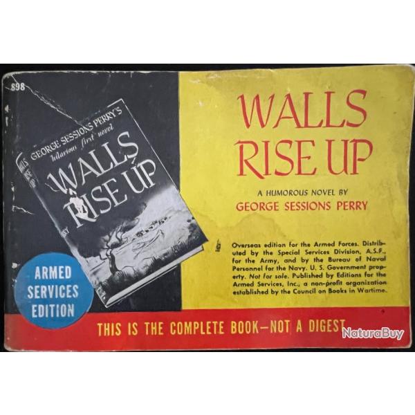 Livre Walls rise up de George Sessions Perry - Armed services edition