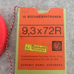 Munitions RWS - 9,3 x 72R - BUCHSEPATRONEN ( collection)